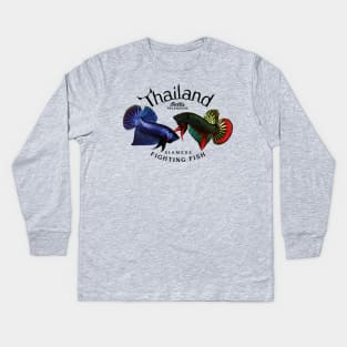 Betta Splendens Kids Long Sleeve T-Shirt